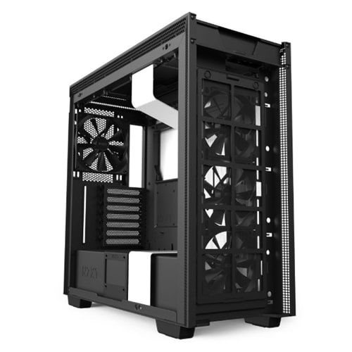 Nzxt H710 Mid-Tower Case with Tempered Glass - Matte White (CA-H710B-W1)